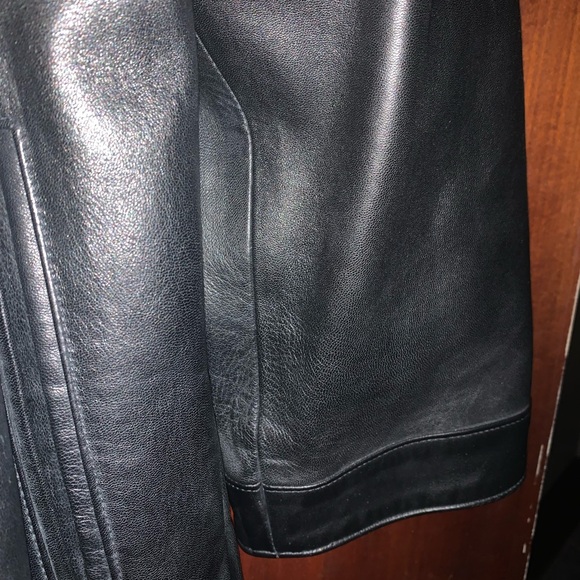 Rocco D'Amelio Midnight Black Leather Jacket - Picture 4 of 5